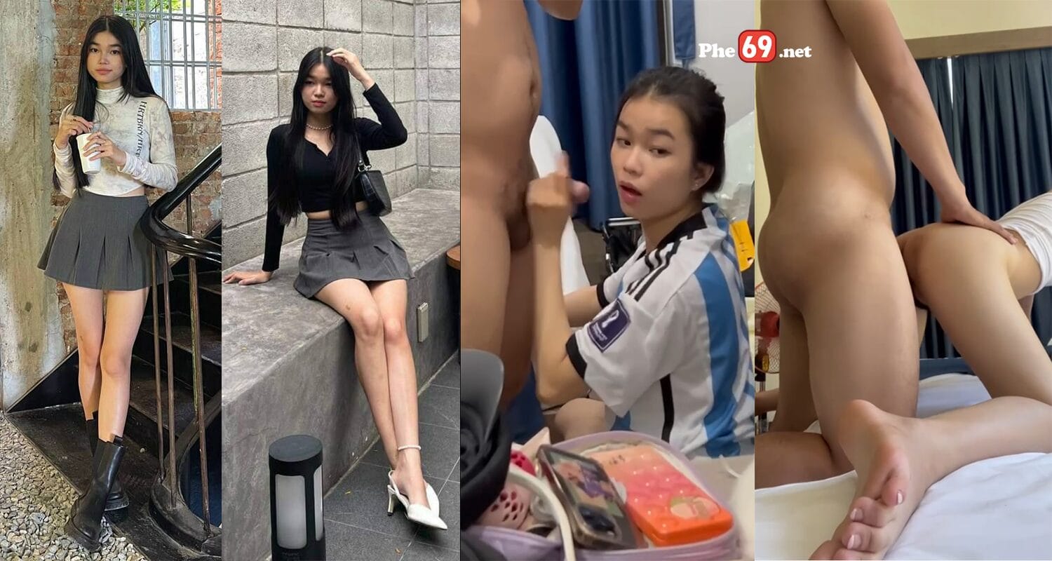 Clip sex Em teen xinh và bạn trai, em bú cái nét dâm quá