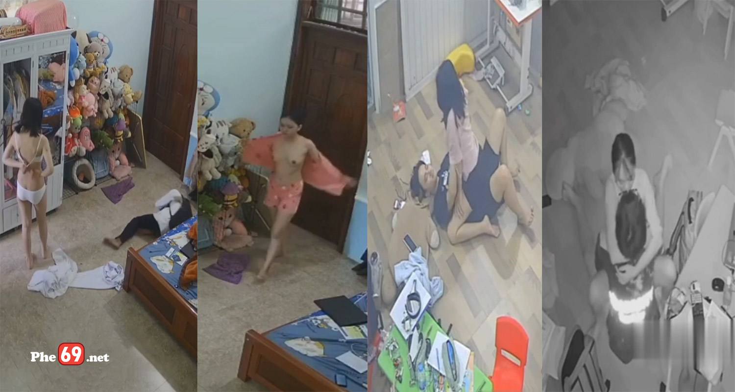 Hack Camera Hai chị em nhà này vờn địt nhau khi bố mẹ đi vắng (Full Ngày và Đêm) – Phần 1