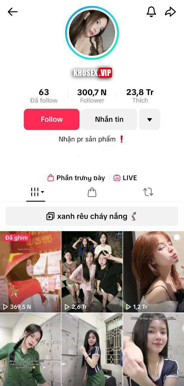 Lộ clip sex dập em Tiktoker Linh Tây - Hình 01